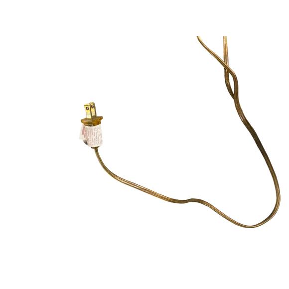 VTG Mid Century Casting Electric hurricane lamp Gone With the Wind 3 way floral - Picture 12 of 13